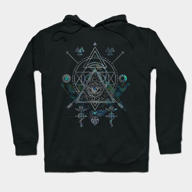 Mystical Sacred Geometry Ornament Hoodie by Nartissima